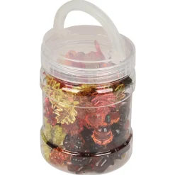 Translucent Leaves & Seed Counters | 120-Piece Nature-Themed Light Table Math, STEM & Sensory Manipulative Set