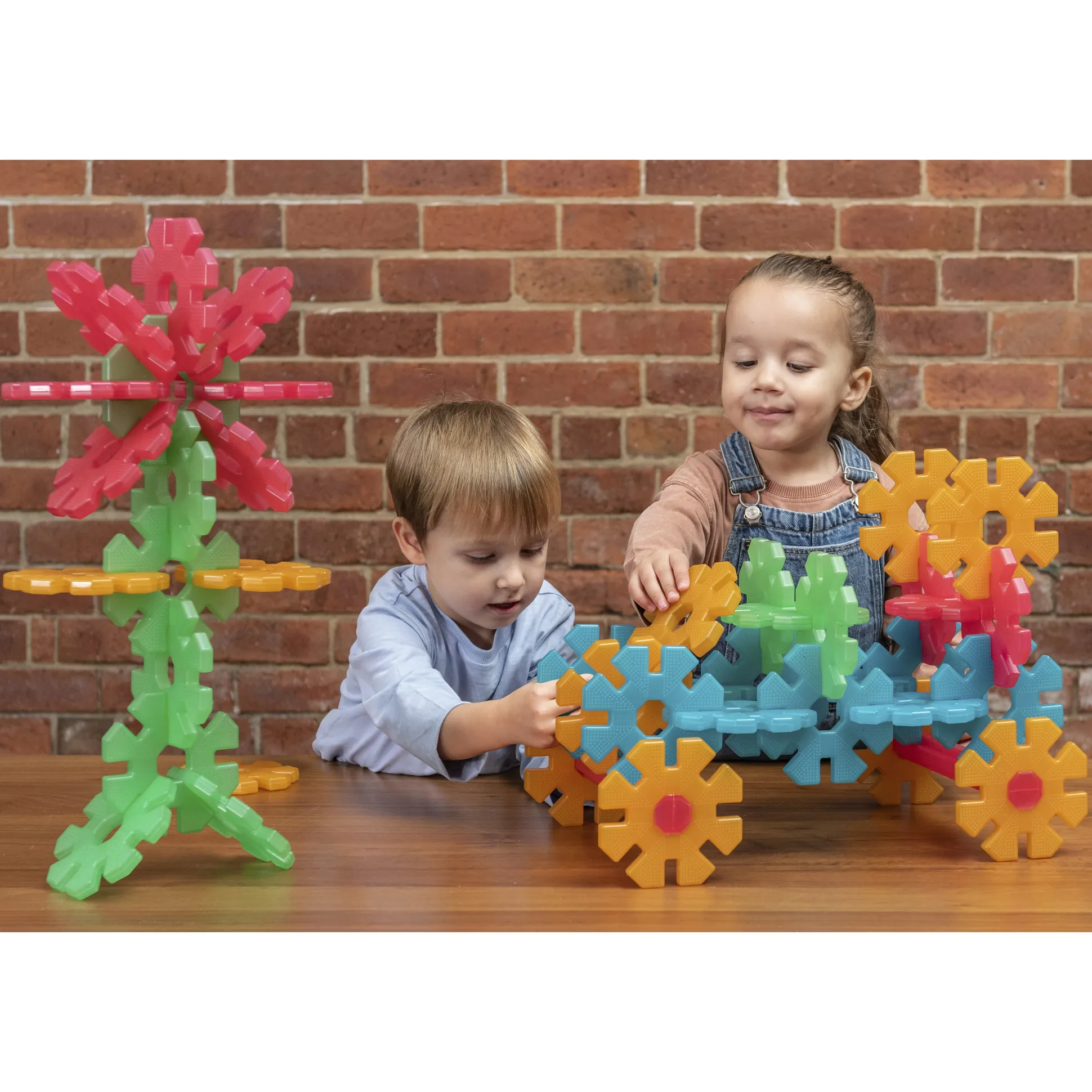 Translucent My First Octoplay Class Set | Toddler Construction & STEM Building Toy with 40 Interlocking Pieces