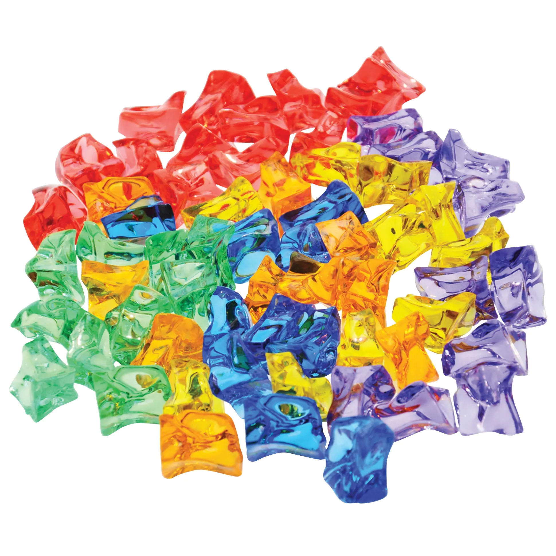 Translucent Rainbow Learning Gems | 216-Piece Early Math, Sensory, and Light Table Manipulative Set