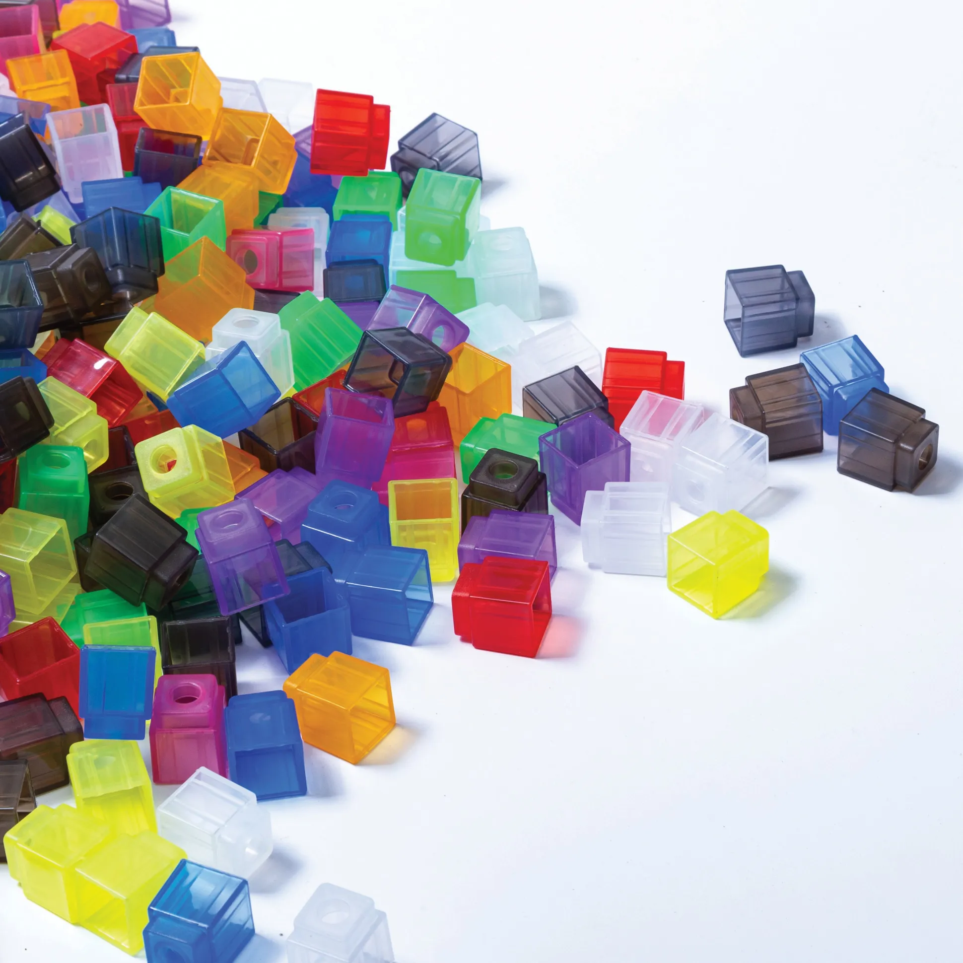 Translucent Stacking Counting Cubes | 100-Piece Interlocking Math, Sorting & Light Table Manipulative Set