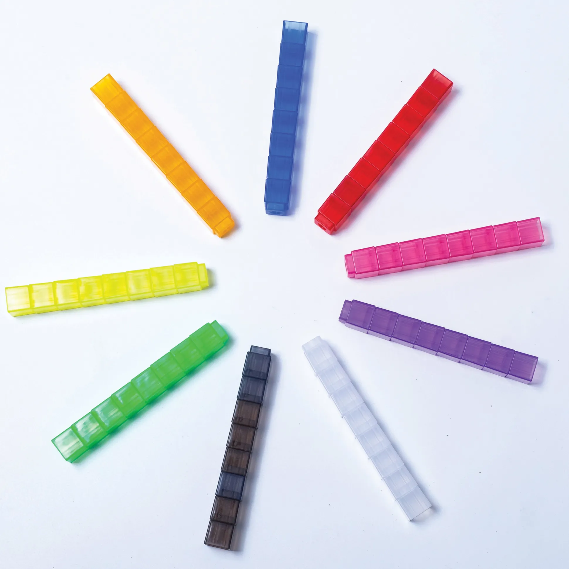 Translucent Stacking Counting Cubes | 100-Piece Interlocking Math, Sorting & Light Table Manipulative Set