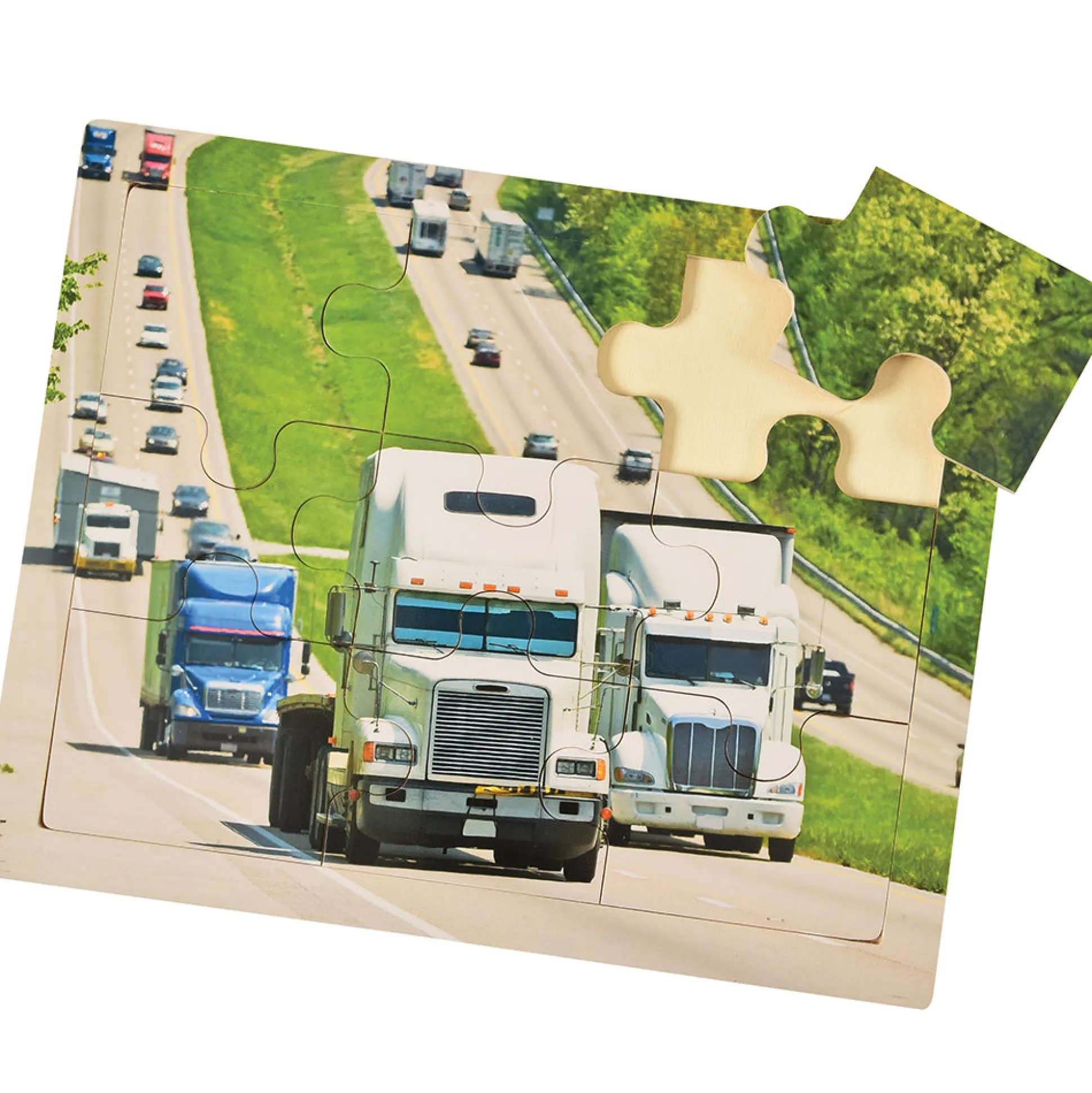 Transportation Puzzles Set