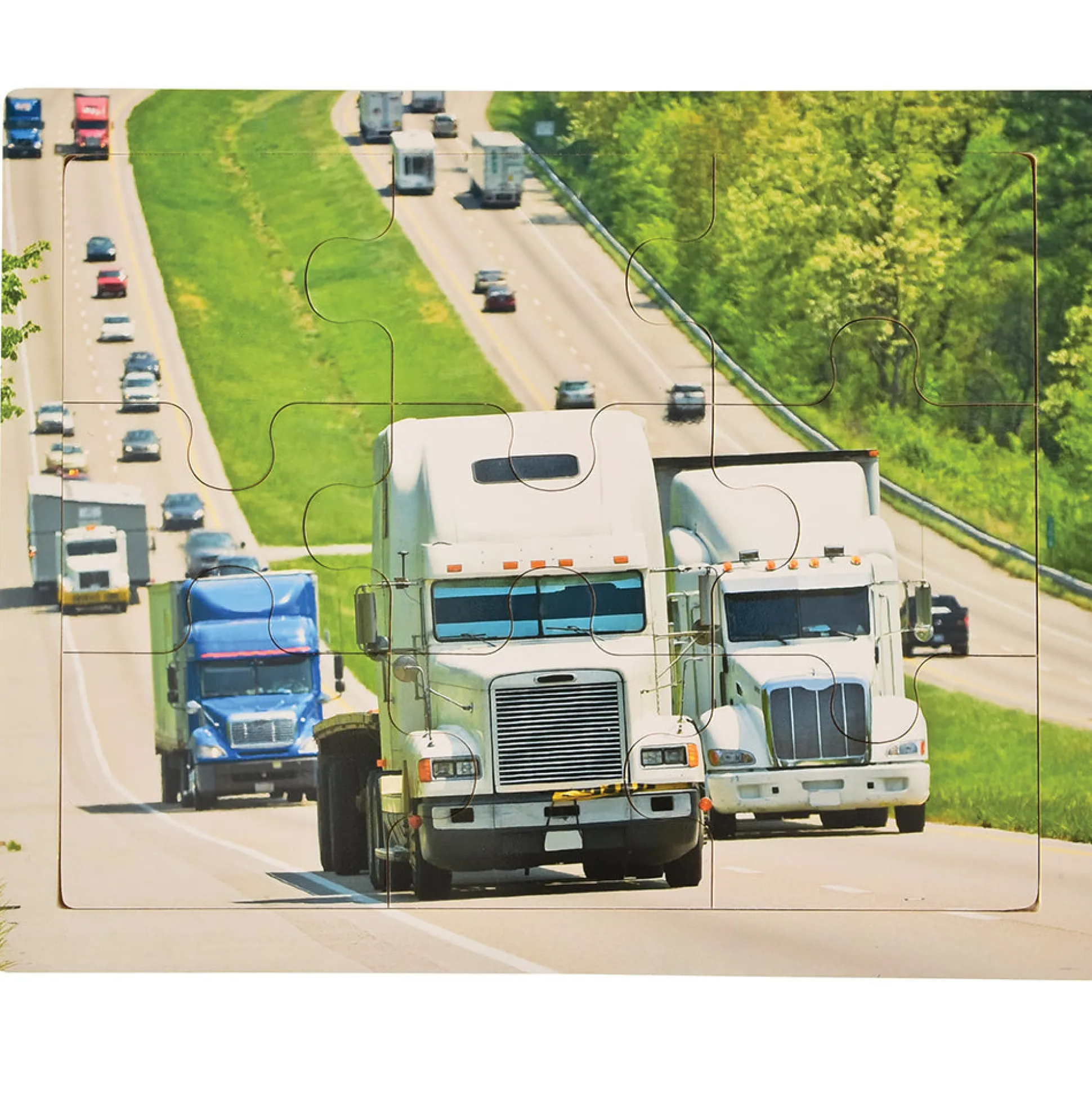 Transportation Puzzles Set