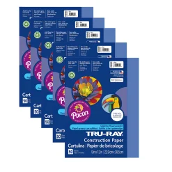 Tru-Ray Heavyweight Construction Paper - 250 Sheets - Blue - 9