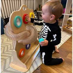Twist and Turn Tubie Wooden Ball Drop Toy | Gross Motor, Coordination & Sensory Learning Activity
