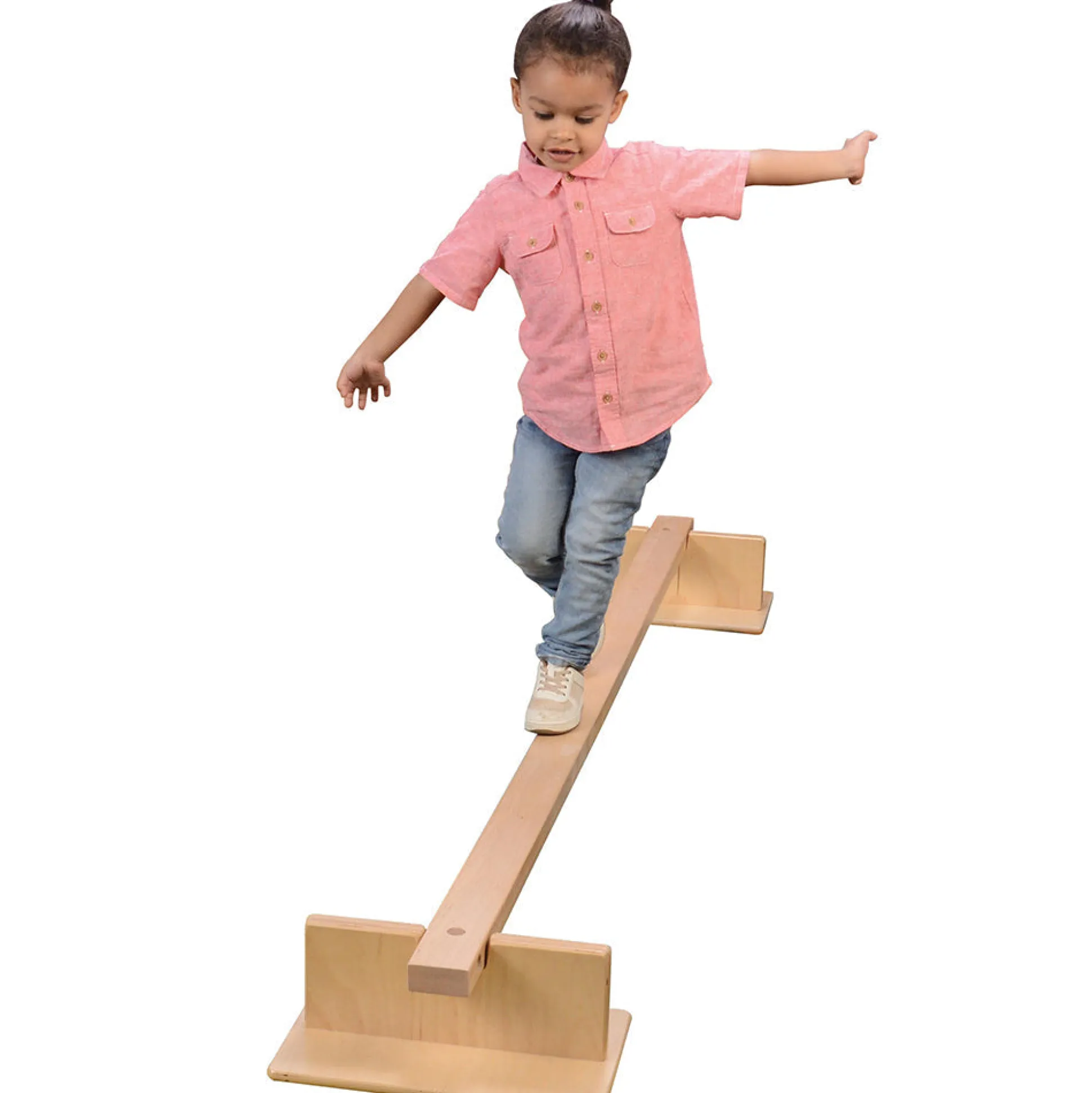 Two-Way Wooden Balance Beam | Enhance Gross Motor Skills & Focus