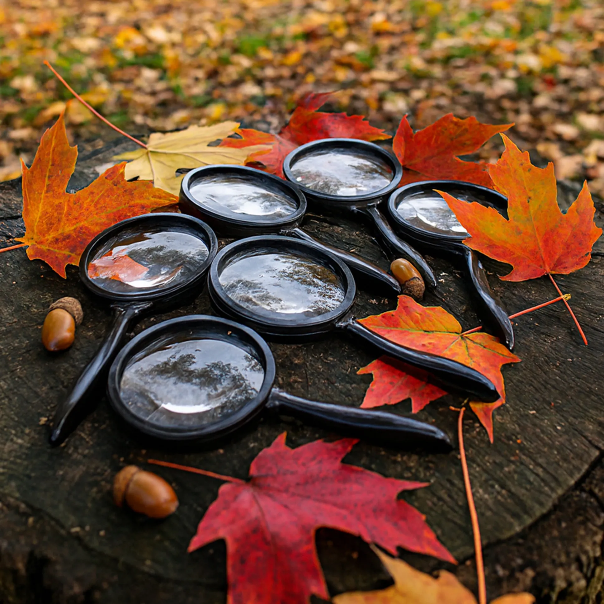 Unbreakable Bifocal Magnifying Glasses | Set of 6 with 2x/4x Zoom Lenses