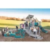 Unity Conditioned Wood Playground | Multi-Level Climbing, Shade, Tunnel Crawl & PlayShell Seats for Ages 5-12