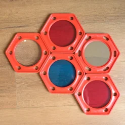 Visual Explorers Sensory Toy Set | 5 Colorful Frames with Mirrors & Acrylic Panels