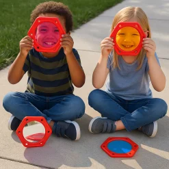 Visual Explorers Sensory Toy Set | 5 Colorful Frames with Mirrors & Acrylic Panels