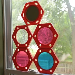Visual Explorers Sensory Toy Set | 5 Colorful Frames with Mirrors & Acrylic Panels