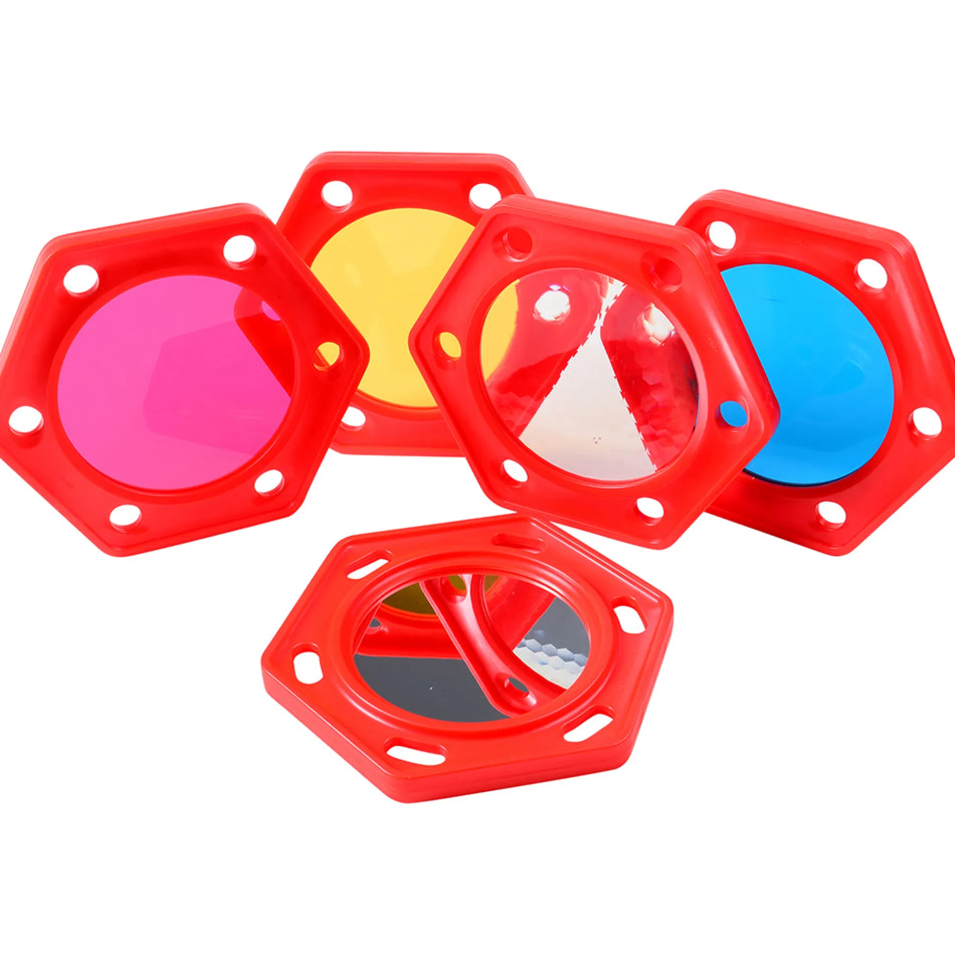 Visual Explorers Sensory Toy Set | 5 Colorful Frames with Mirrors & Acrylic Panels