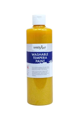Washable Tempera Paint - Glitter Yellow
