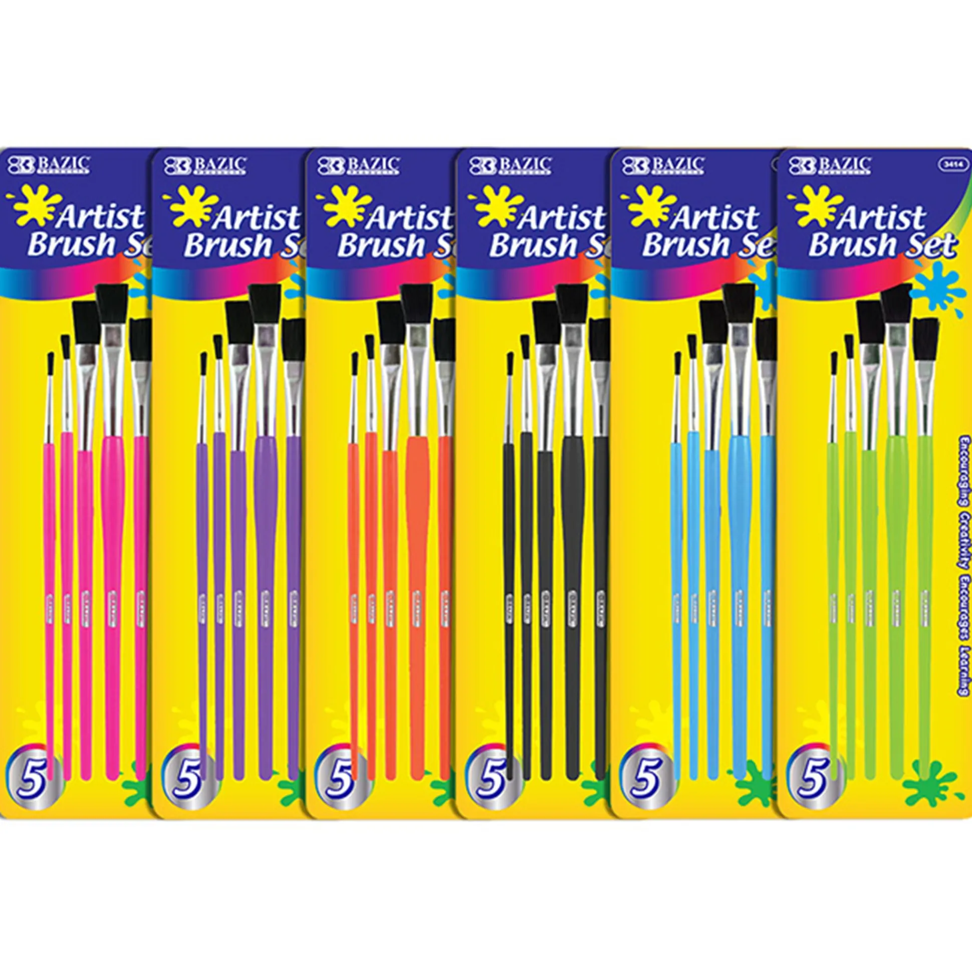 Watercolor Brushes Assorted - 5pcs