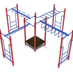 Waverly Woods Overhead Climber Playground Set | Multi-Directional Upper Body Fitness Structure for Ages 5–12