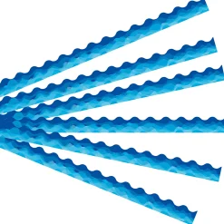 Waves of Blue Wavy Bulletin Board Border, 35 Feet