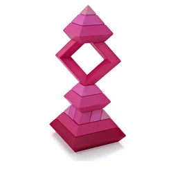 WEDGiTS Pink Building Set – 15 Piece Creative Construction