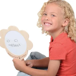 What Are You Feeling? Emotion Mirrors with Write & Wipe Surface | Set of 2