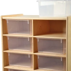 Wheeled Tote Unit With Jumbo Storage Totes