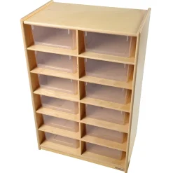 Wheeled Tote Unit With Jumbo Storage Totes