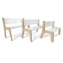 Whitney Plus 10″H Contoured Children’s Bench | Preschool Classroom Seating