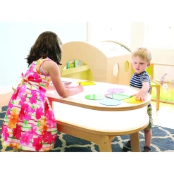 Whitney Plus Radiant LED Light Table | Curved Educational Light Table with Side Panels & UL-Listed Even Glow
