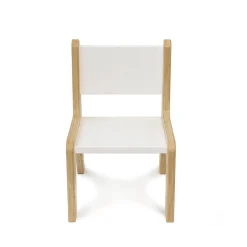 Whitney Plus 10" White Modern Birch Chair | Antimicrobial & Fully Assembled