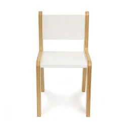 Whitney Plus 14" White Modern Birch Chair | Antimicrobial & Fully Assembled