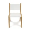 Whitney Plus 12" White Modern Birch Chair | Antimicrobial & Fully Assembled