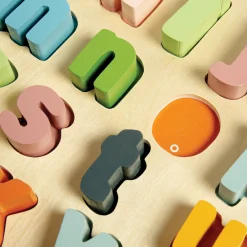 Wooden Alphabet & Counting Puzzle Set | Uppercase, Lowercase & Number Learning Puzzles