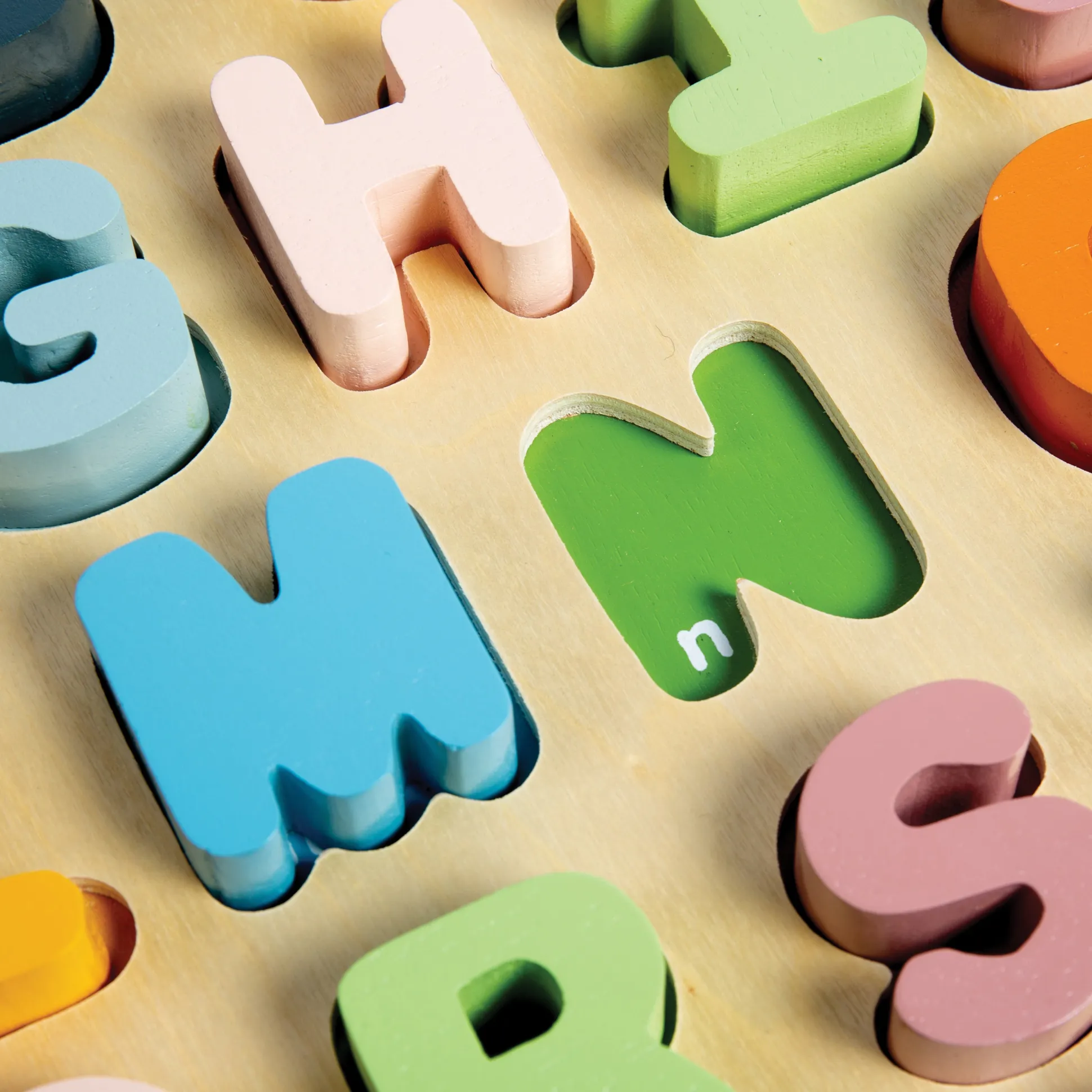 Wooden Alphabet & Counting Puzzle Set | Uppercase, Lowercase & Number Learning Puzzles