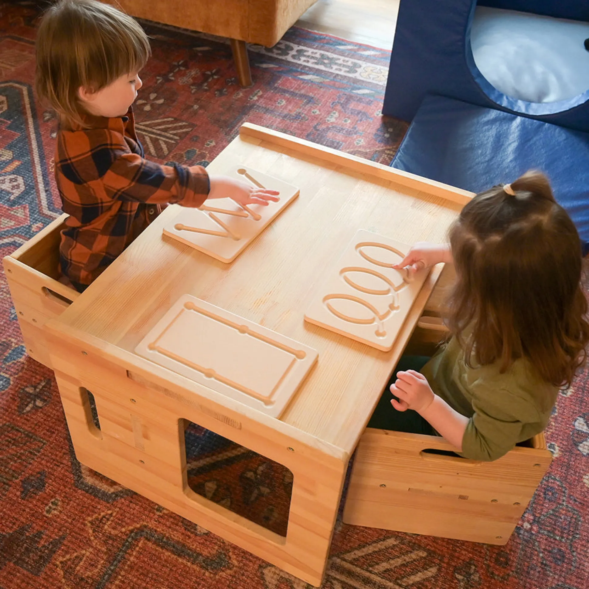 Wooden Breathing Boards Set | Eco-Friendly Stress Relief & Writing Skill Development Tool