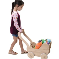 Wooden Doll Buggy