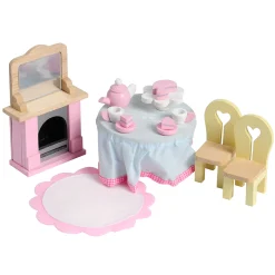 Wooden Fairytale Furniture & Accessories | 38-Piece Hand-Painted Playset