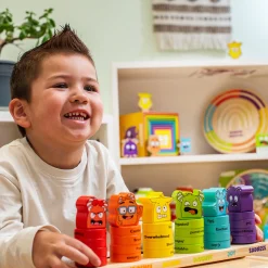 Wooden Feelings Stacking Rings | Emotional Expression & Color Learning Toy