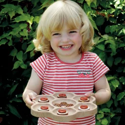 Wooden Flower Sorting Tray | Eco-Friendly Math & Loose Parts Play Tool