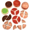 Wooden Fraction Burgers - 40 pieces Montessori Inspired