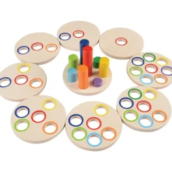 Wooden Logic Stacking Puzzle | Shape & Color Exploration STEM Toy