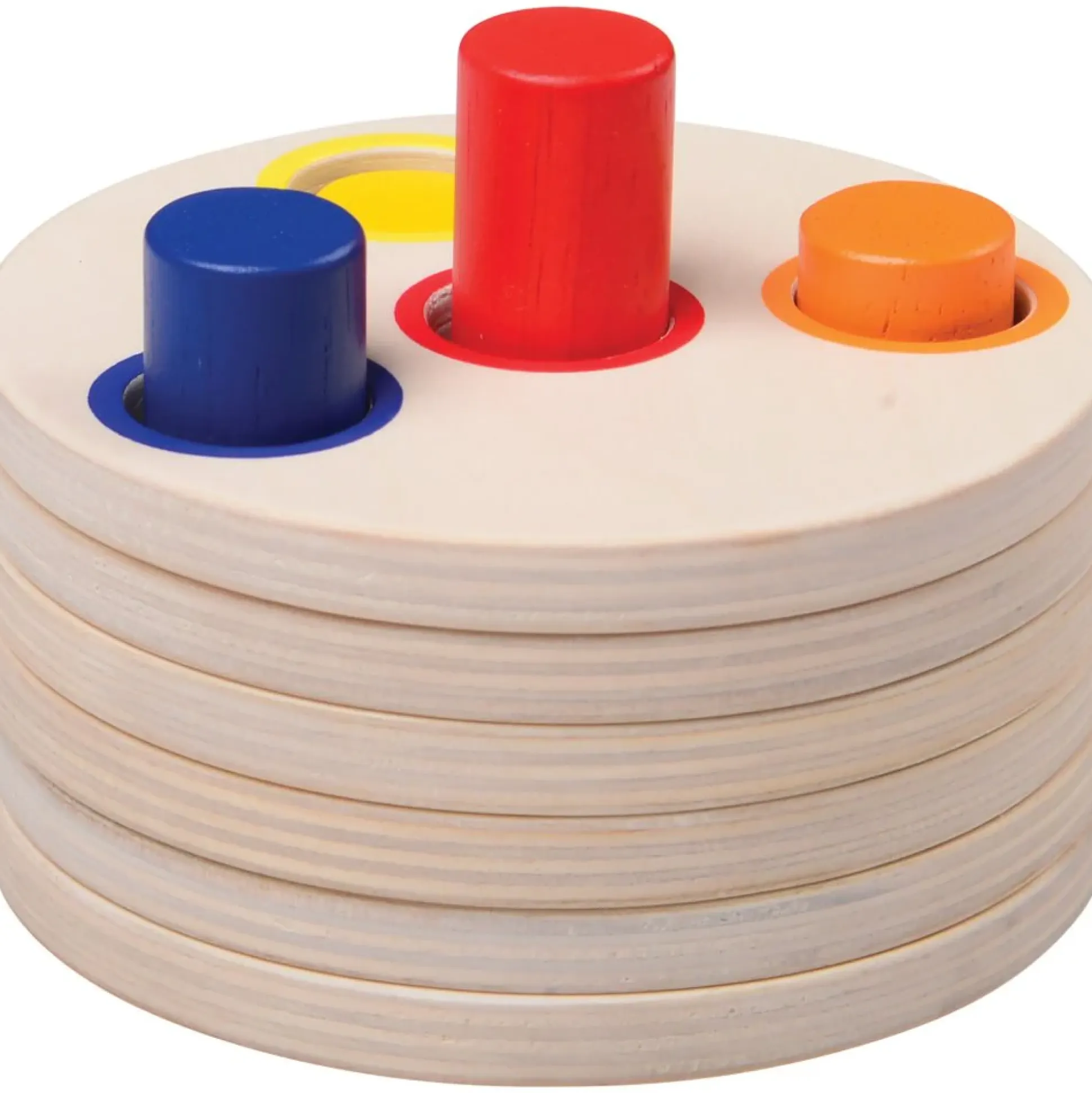 Wooden Logic Stacking Puzzle | Shape & Color Exploration STEM Toy