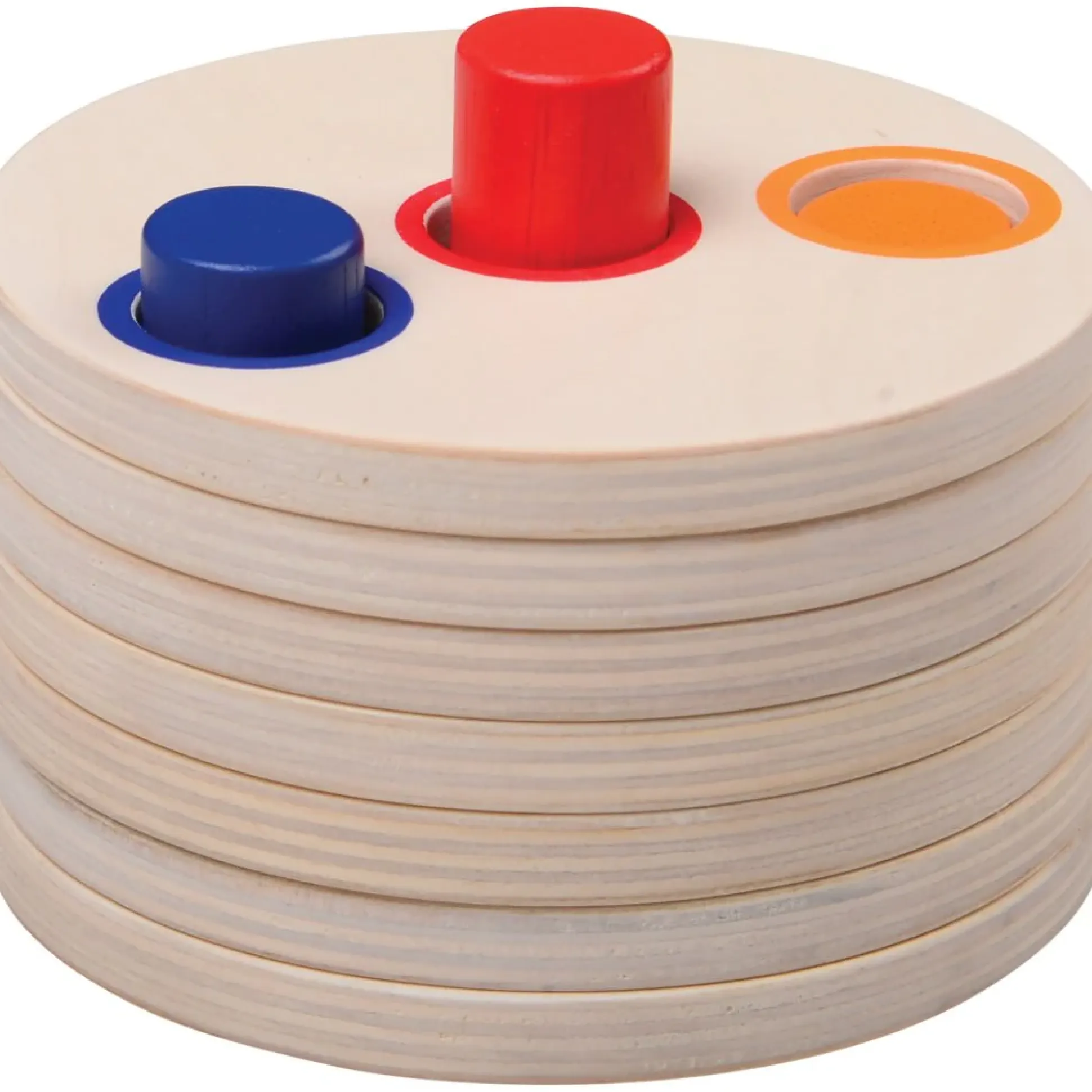 Wooden Logic Stacking Puzzle | Shape & Color Exploration STEM Toy