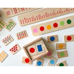 Wooden Sorting Box Combo for Color & Counting | 73-Piece Math and Color Recognition Set
