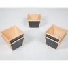Wooden Sorting Pots 5-Piece Set | Stackable Counting, Sorting & Chalk Labeling Learning Pots