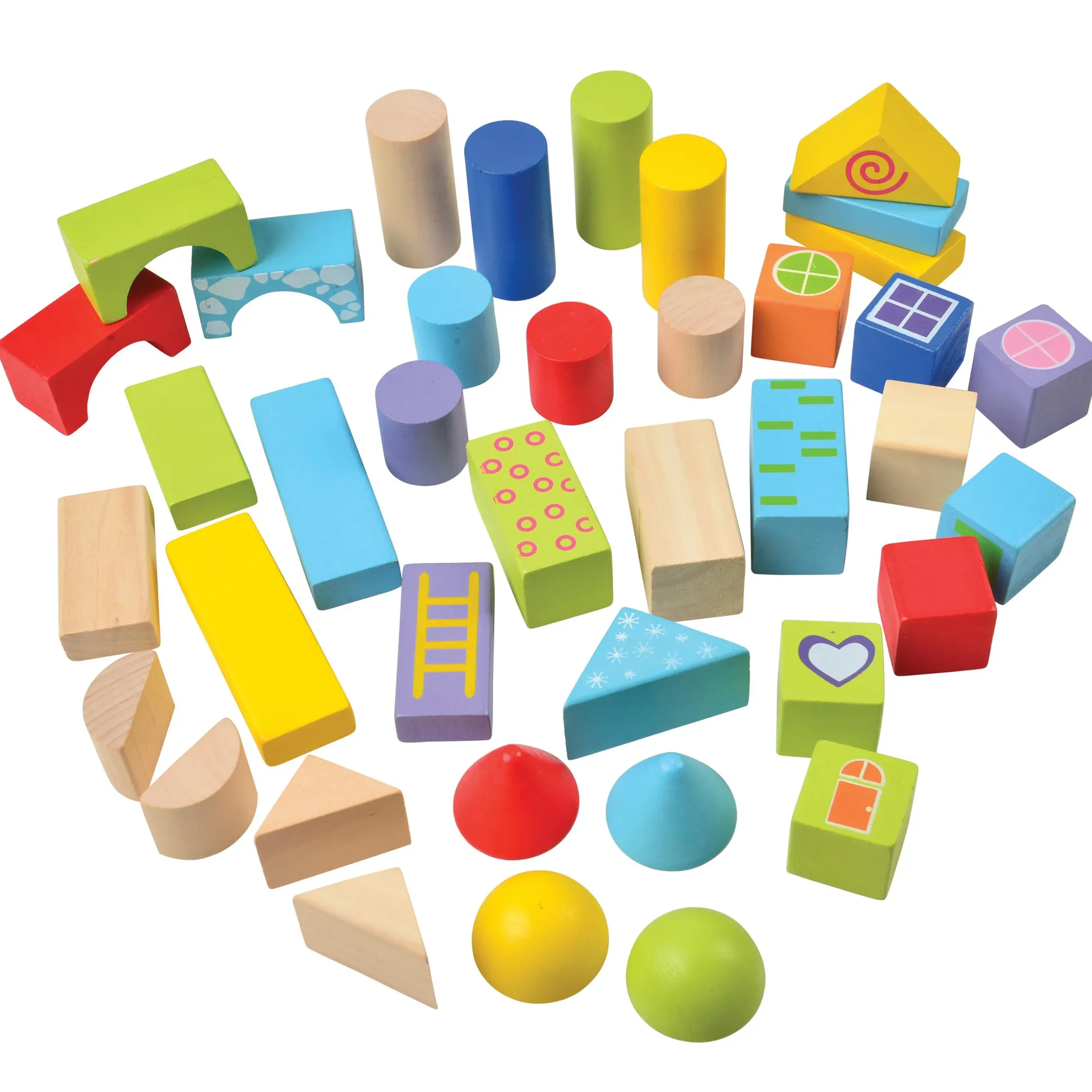 Wooden Tabletop Blocks - Set of 100