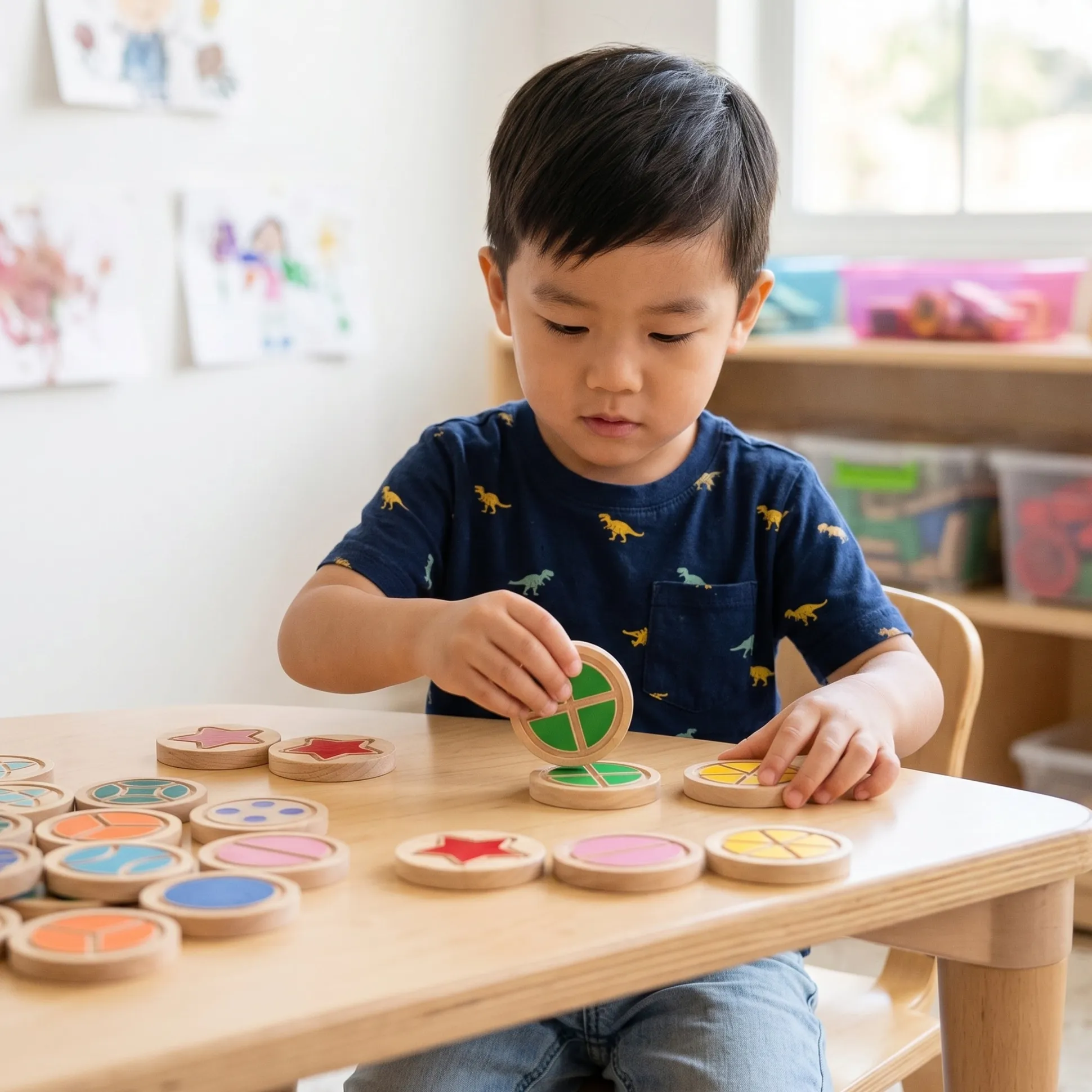Wooden Tactile Discs
