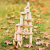 Wooden Tree Blocks | 36-Piece Set | Eco-Friendly Building Blocks