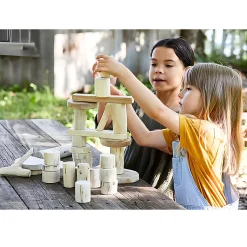 Wooden Tree Blocks | 36-Piece Set | Eco-Friendly Building Blocks