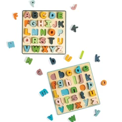 Wooden Uppercase & Lowercase Alphabet Puzzle Set | FSC®-Certified ABC Toddler Learning Toy