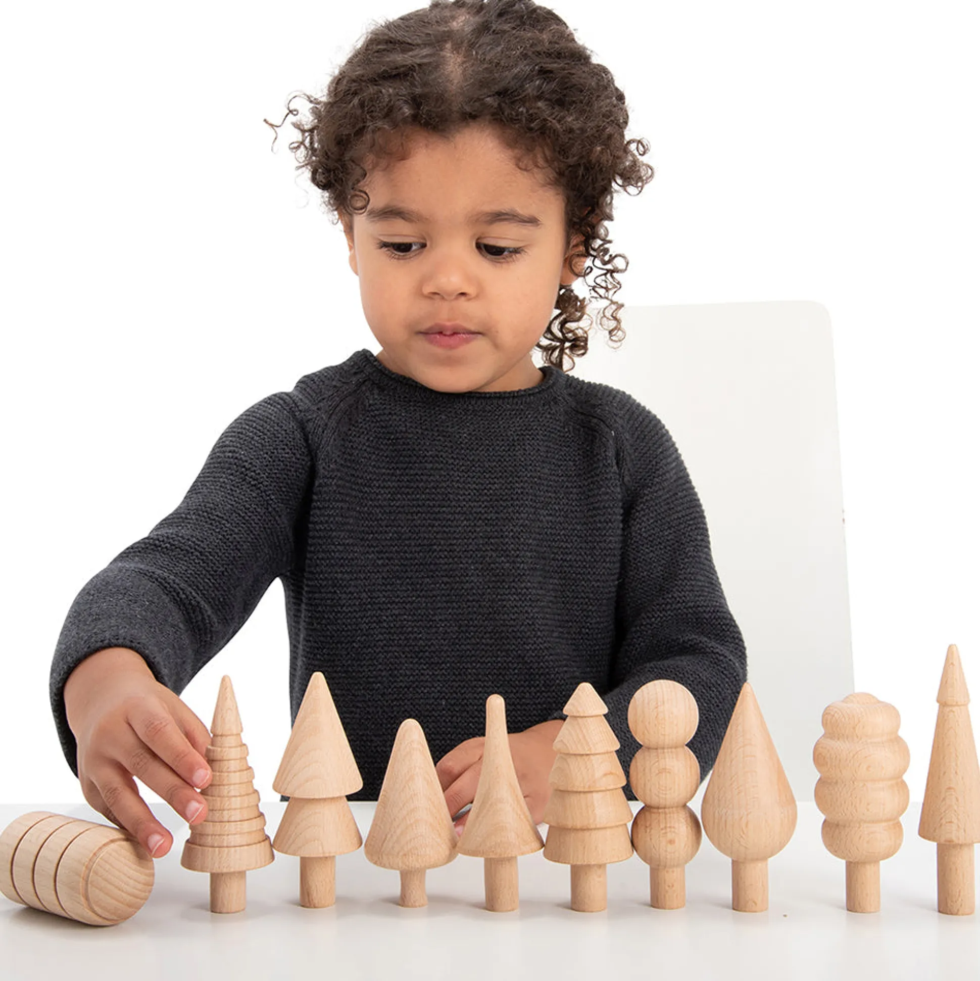 Woodland Trees Wooden Blocks