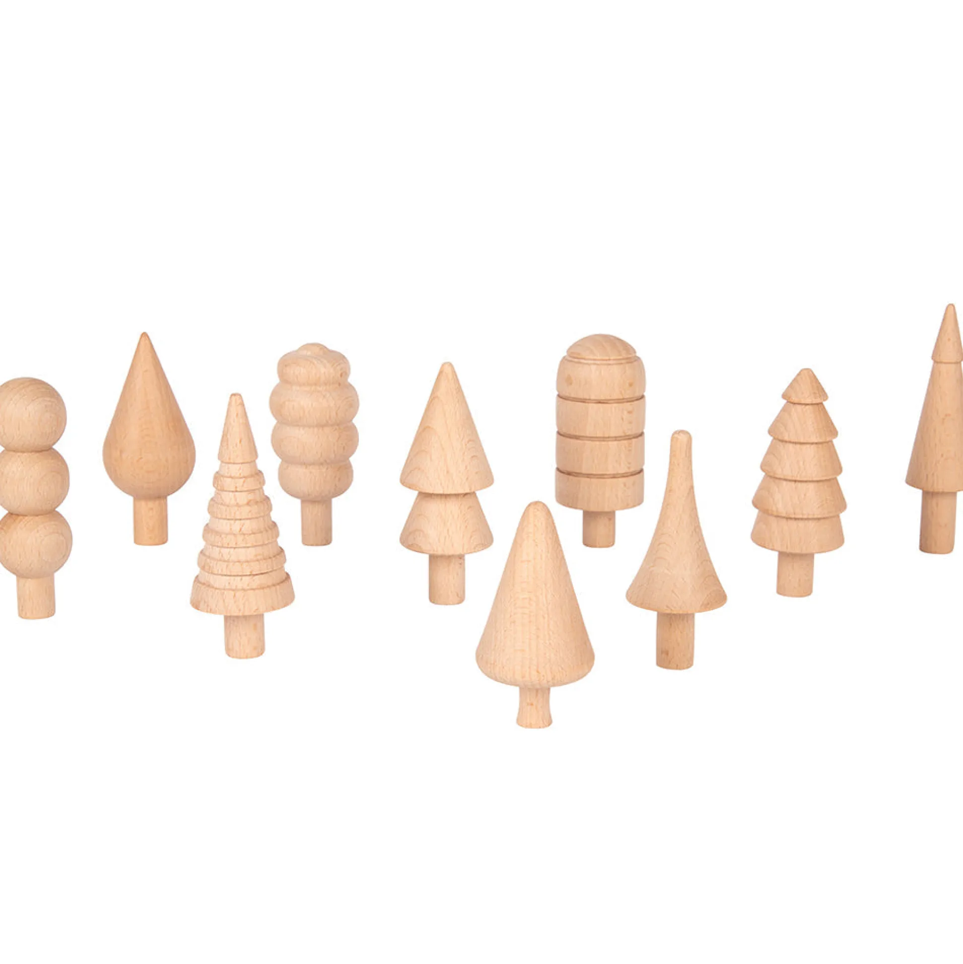 Woodland Trees Wooden Blocks