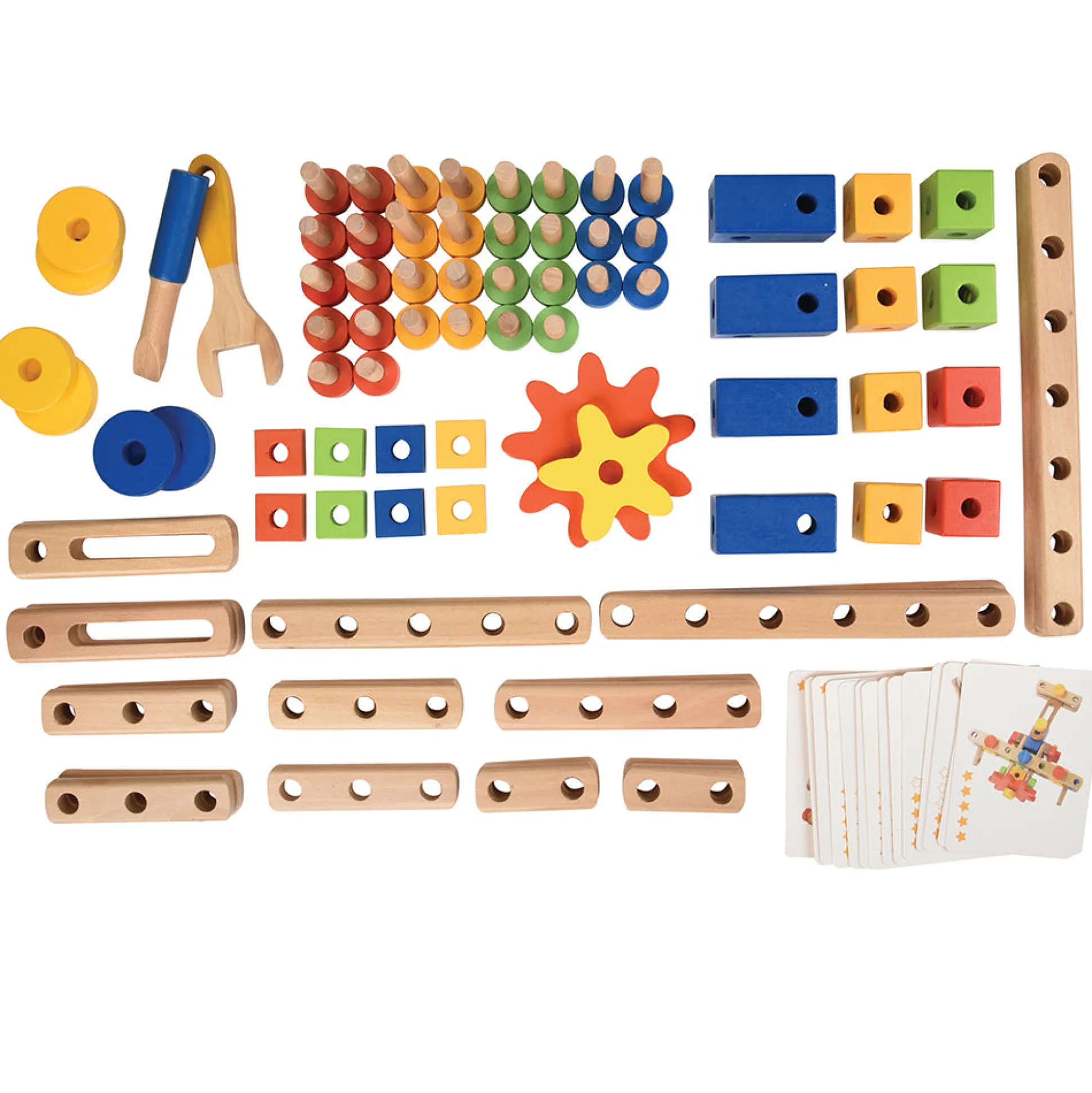 Wood Nut & Bolt Builder Set | 84 Piece STEM Activity Kit